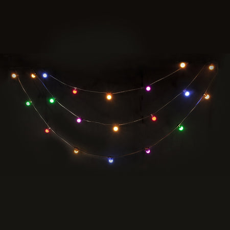 Șir iluminat festiv 10 m IP44 cu 20 becuri LED colorate Ibiza Light LEDSTRING-COL
