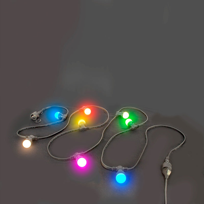 Șir iluminat festiv 10 m IP44 cu 20 becuri LED colorate Ibiza Light LEDSTRING-COL