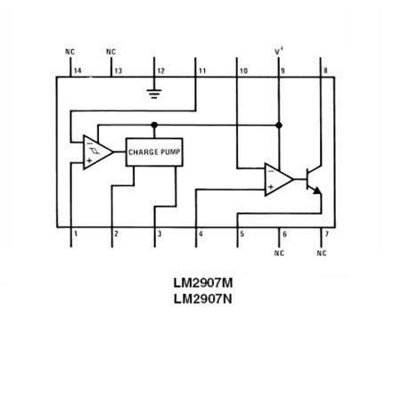 Convertor tensiune frecvență circuit integrat LM2907N