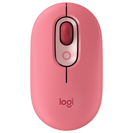 Mouse wireless Bluetooth POP roz cu senzor optic 4000 DPI Logitech LOG-POPR