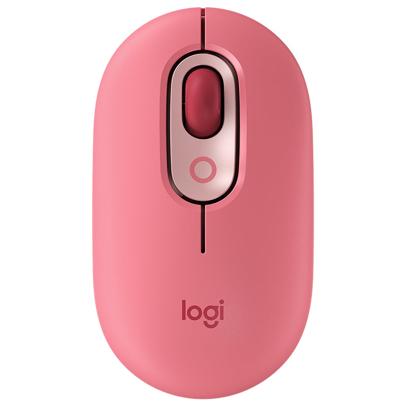Mouse wireless Bluetooth POP roz cu senzor optic 4000 DPI Logitech LOG-POPR