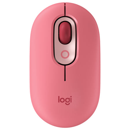 Mouse wireless Bluetooth POP roz cu senzor optic 4000 DPI Logitech LOG-POPR