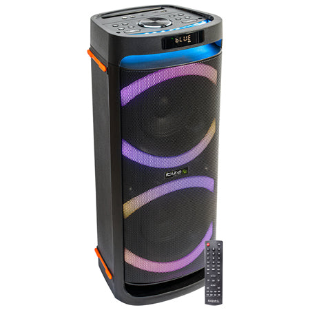 Boxă activă Bluetooth cu lumini, USB, microfon Ibiza Sound LOUNGE265