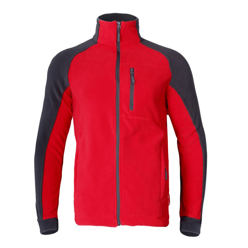 Jachetă polar roșu LAHTI PRO, material 290 g/m², protecție vânt