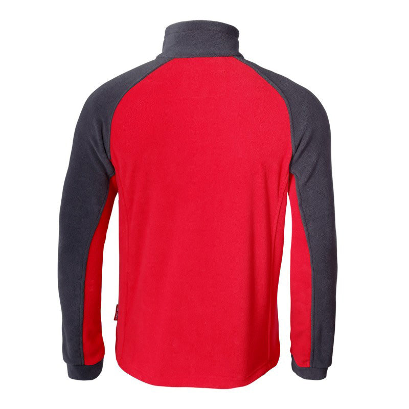 Jachetă polar roșu LAHTI PRO, material 290 g/m², protecție vânt