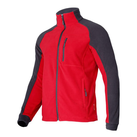 Jachetă polar roșu LAHTI PRO, material 290 g/m², protecție vânt