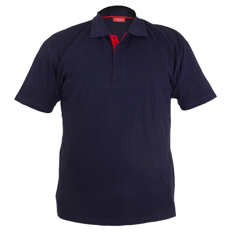 Tricou POLO din bumbac bleumarin LAHTI PRO cu nasturi, densitate 180 g/m², cod furnizor public