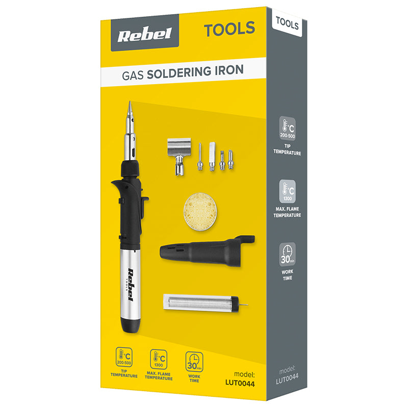 Set letcon pe gaz cu temperatură la vârf 200-500 °C și flacără 1300 °C Rebel LUT0044