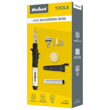 Set letcon pe gaz cu temperatură la vârf 200-500 °C și flacără 1300 °C Rebel LUT0044