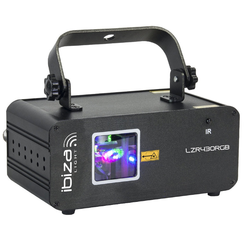 Laser RGB grafic 430 mW, efecte vizuale spectaculoase Ibiza Light LZR430RGB