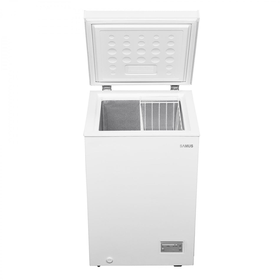 Lada Frigorifica Samus 98 Litri, Clasa E, Latime 54.5 Cm, Alba