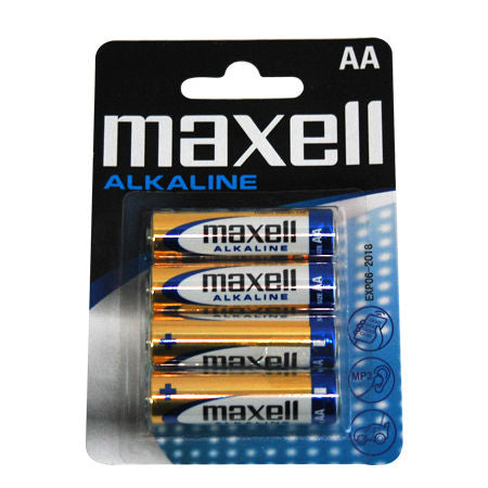 Set de baterii alcaline AA LR06 blister 4 bucăți Maxell MAX-LR06-4