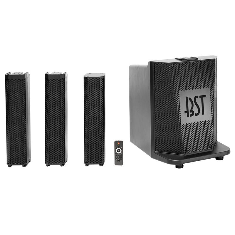 Kit boxă activă cu TWS, subwoofer 10 inch, 480 W RMS, telecomandă inclusă BST MEGAMAX-TOWER