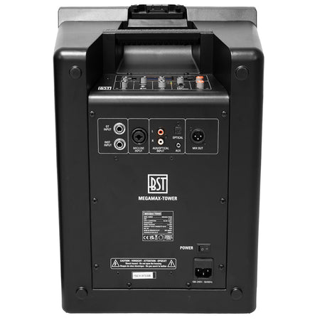 Kit boxă activă cu TWS, subwoofer 10 inch, 480 W RMS, telecomandă inclusă BST MEGAMAX-TOWER