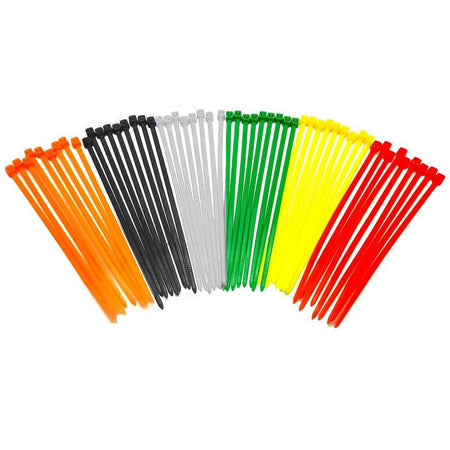 Set coliere colorate pentru cabluri din nailon rezistent UV, 500 bucăți Velamp MG280