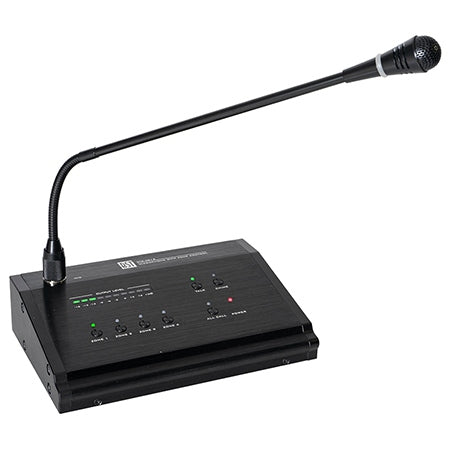 Microfon 4 zone cu condensator, vu-metru, control volum, BST MIC-4012