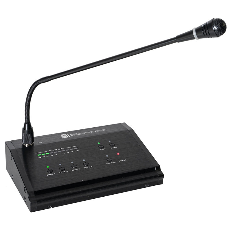 Microfon 4 zone cu condensator, vu-metru, control volum, BST MIC-4012