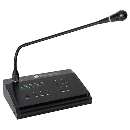 Microfon 4 zone cu condensator, vu-metru, control volum, BST MIC-4012