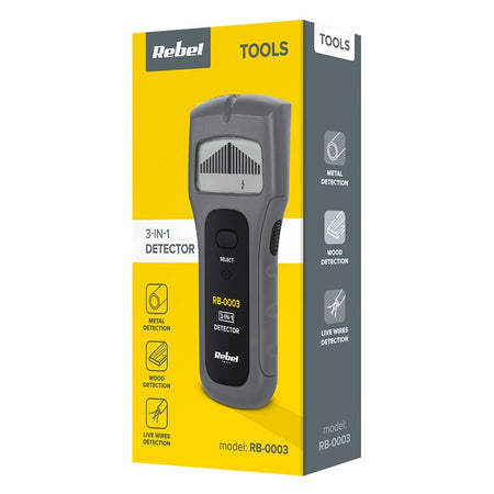 Detector 3 în 1 cu afișaj, sensibilitate reglabilă, Rebel MIE-RB-0003