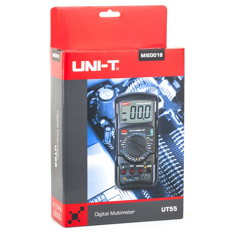Multimetru UT55, măsurare 1000 V DC și 20 A, display 33 × 65 mm - Uni-T MIE0018