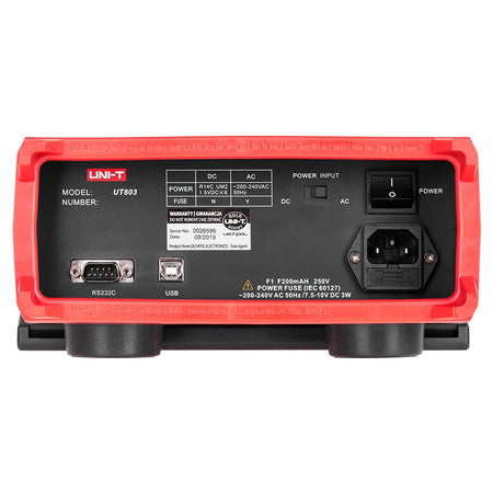 Multimetru de laborator UT803 cu autorangă 5999, măsurare până la 10 A, RS232/USB Uni-T MIE0075