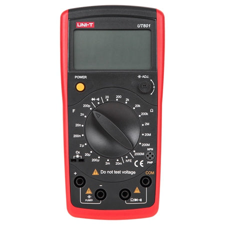 Multimetru digital UT601 cu măsurare rezistență și capacitate, alimentare 9V - Uni-T MIE0095
