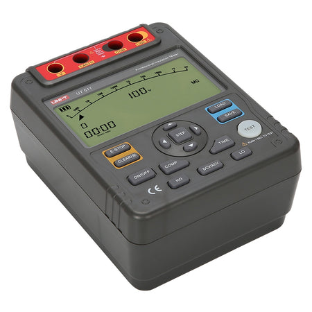 Multimetru pentru măsurare izolație UT511, 100 V/250 V/500 V/1000 V, 100 kOhm-10 GOhm Uni-T MIE0098