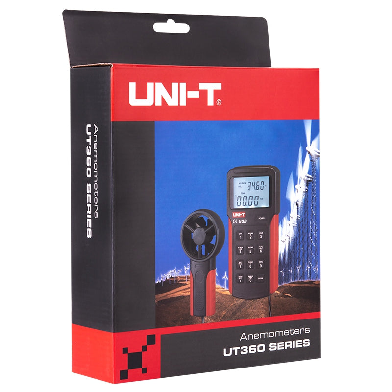 Anemometru UT361 cu afișaj dublu, memorie 2044 înregistrări - Uni-T MIE0123