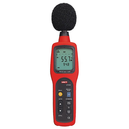 Decibelmetru digital UT352, interval 30 ~ 130 dB ± 1,5 dB, rezoluție 0,1 dB, memorie 63 citiri - Uni-T MIE0129