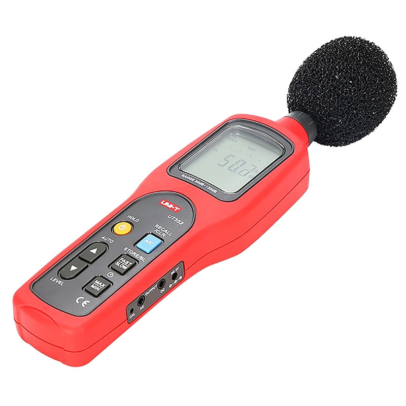 Decibelmetru digital UT352, interval 30 ~ 130 dB ± 1,5 dB, rezoluție 0,1 dB, memorie 63 citiri - Uni-T MIE0129