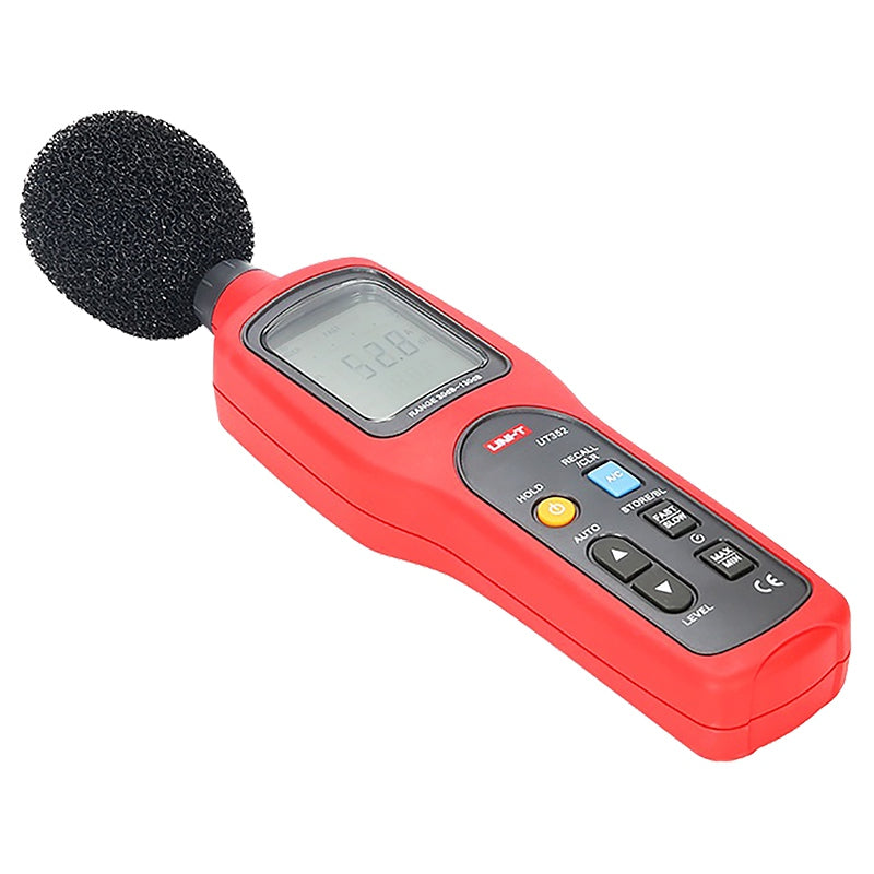 Decibelmetru digital UT352, interval 30 ~ 130 dB ± 1,5 dB, rezoluție 0,1 dB, memorie 63 citiri - Uni-T MIE0129