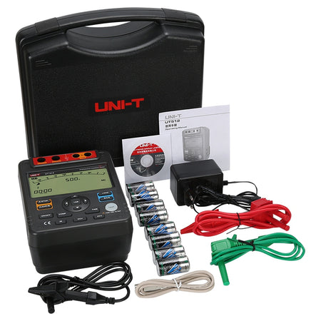 Multimetru de izolație UT512, rezistență 1 MOhm - 10 GOhm, 500/1000/1500/2500V, Uni-T MIE0131