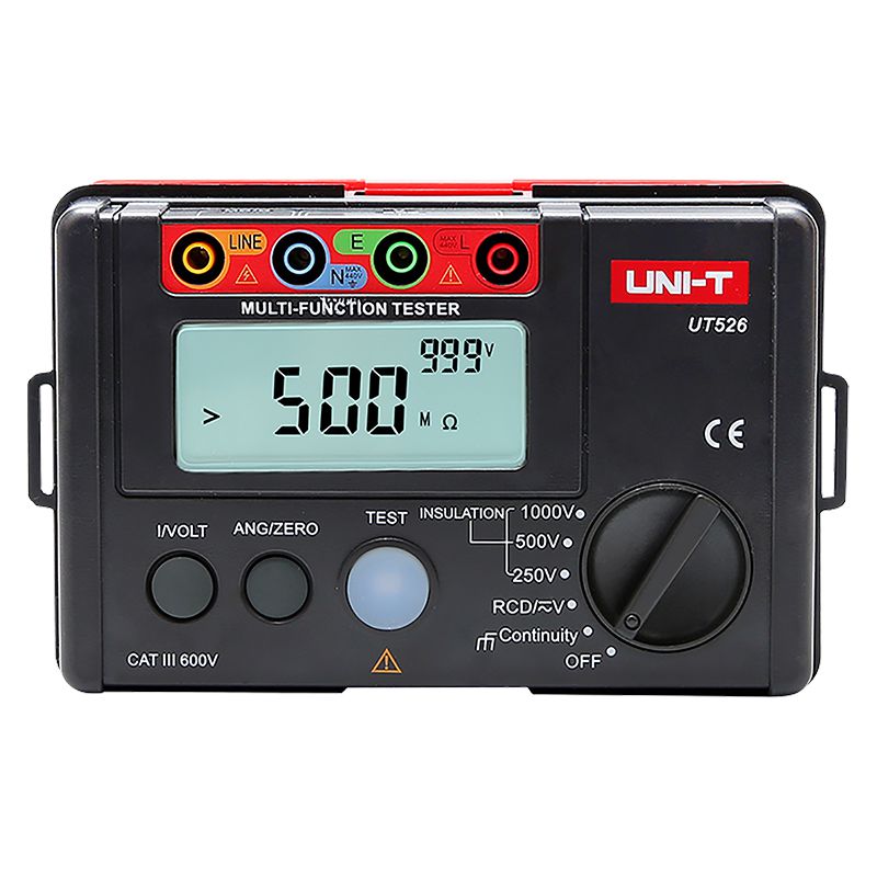Multimetru digital UT526 pentru măsurători RCD, rezistență de izolație și tensiune AC/DC - Uni-T MIE0133
