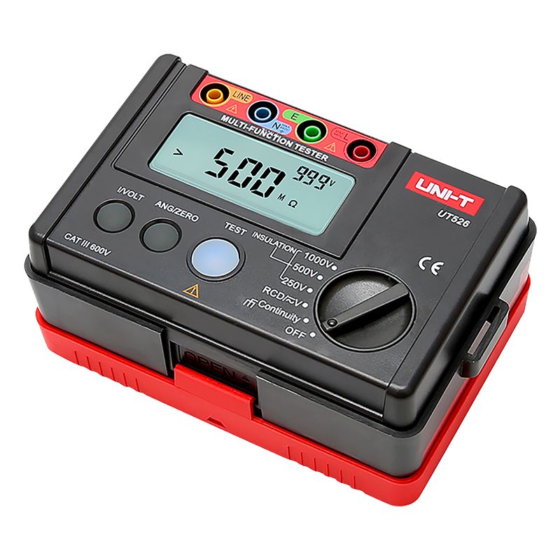 Multimetru digital UT526 pentru măsurători RCD, rezistență de izolație și tensiune AC/DC - Uni-T MIE0133