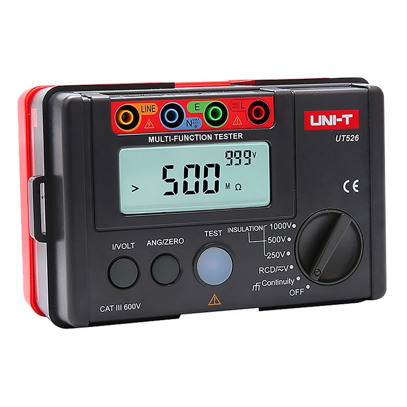 Multimetru digital UT526 pentru măsurători RCD, rezistență de izolație și tensiune AC/DC - Uni-T MIE0133