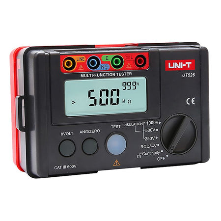 Multimetru digital UT526 pentru măsurători RCD, rezistență de izolație și tensiune AC/DC - Uni-T MIE0133