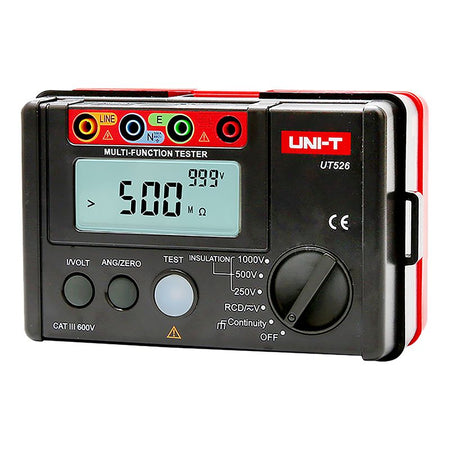 Multimetru digital UT526 pentru măsurători RCD, rezistență de izolație și tensiune AC/DC - Uni-T MIE0133