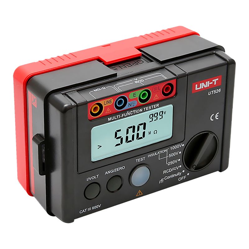 Multimetru digital UT526 pentru măsurători RCD, rezistență de izolație și tensiune AC/DC - Uni-T MIE0133