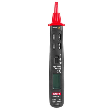 Multimetru tip creion UT118B, autoscalare și display iluminat, detector tensiune, alimentare CR2032, Uni-T MIE0134