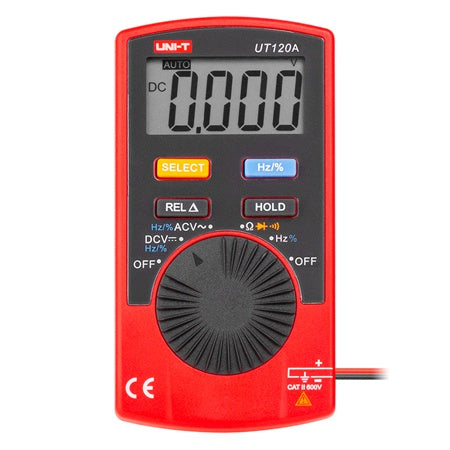Multimetru digital UT120A pentru măsurare AC/DC 0-600 V și frecvențe 0-10 MHz Uni-T MIE0143
