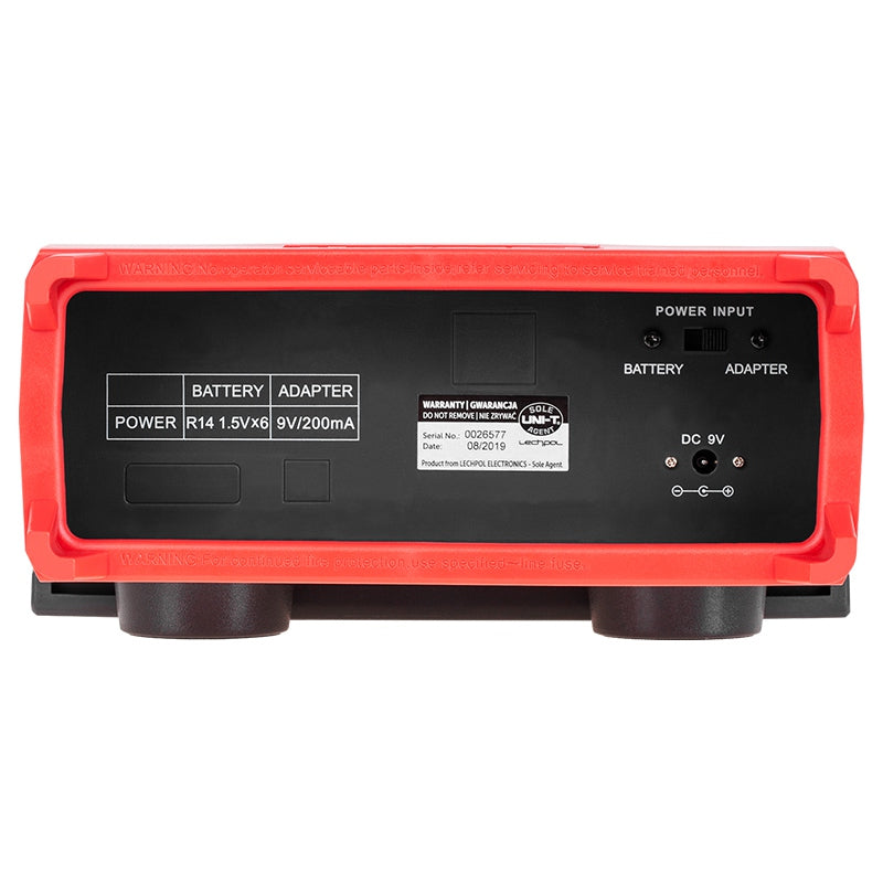 Multimetru de banc digital UT 801C, alimentare AC 220 V / 50 Hz sau 6 x baterii 1,5 V R14, 300×245×105 mm - Uni-T MIE0145