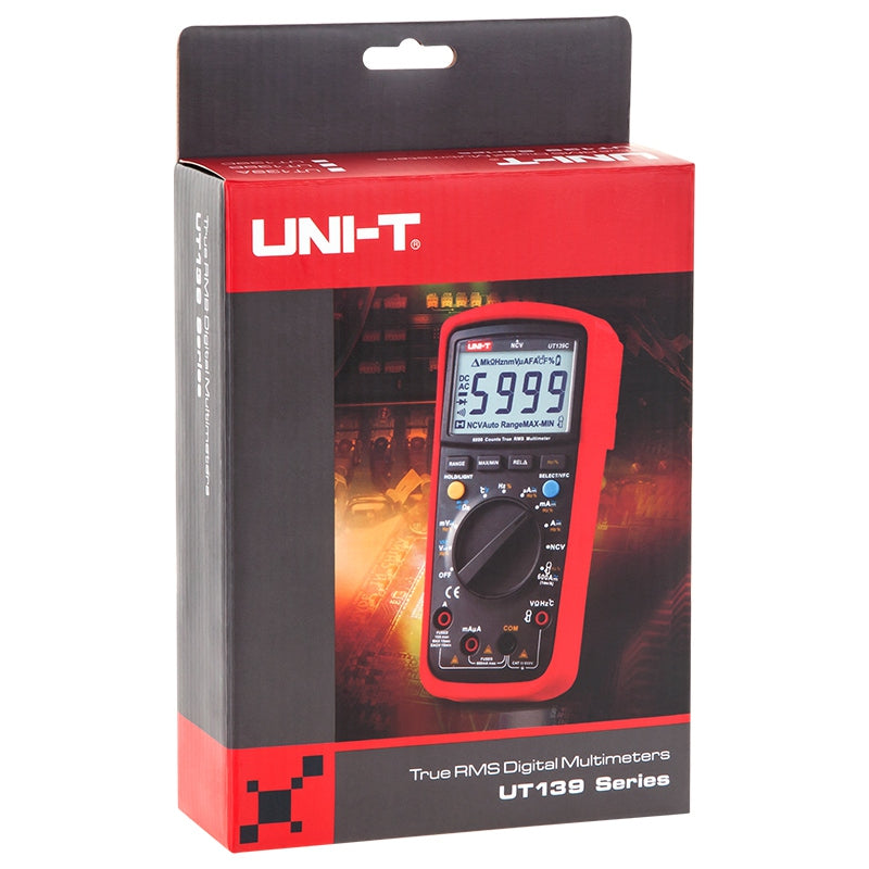 Multimetru digital universal UT139C true RMS, Cat. III 600V, măsurare până la 10 A - Uni-T MIE0156