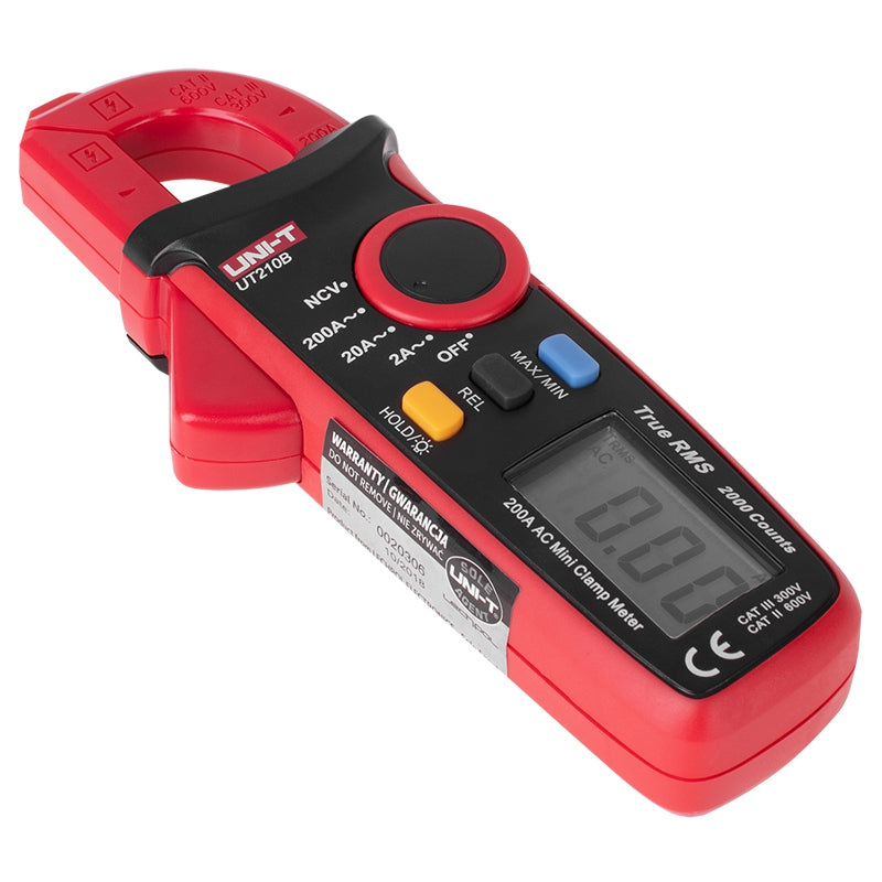 Clampmetru digital UT210B cu măsurare AC 2/20/200 A RMS Uni-T MIE0173