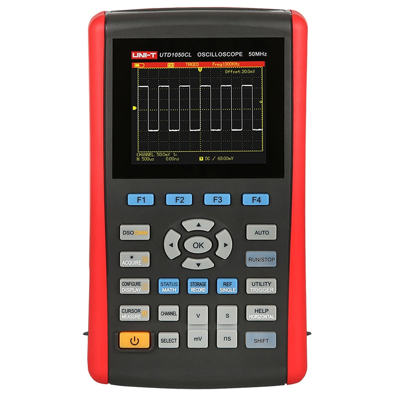 Osciloscop portabil cu 1 canal 50 MHz și rata de eșantionare 200 MSa/s UTD1050CL Uni-T MIE0176