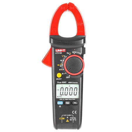 Clampmetru digital UT213B cu măsurare curent 4 A - 400 A True RMS și falci 30 mm Uni-T MIE0185