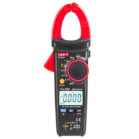 Clampmetru digital UT213C 400 A True RMS cu NCV și afișaj iluminat Uni-T MIE0186
