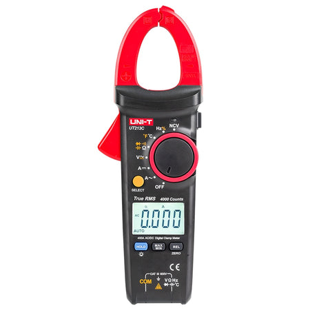 Clampmetru digital UT213C 400 A True RMS cu NCV și afișaj iluminat Uni-T MIE0186