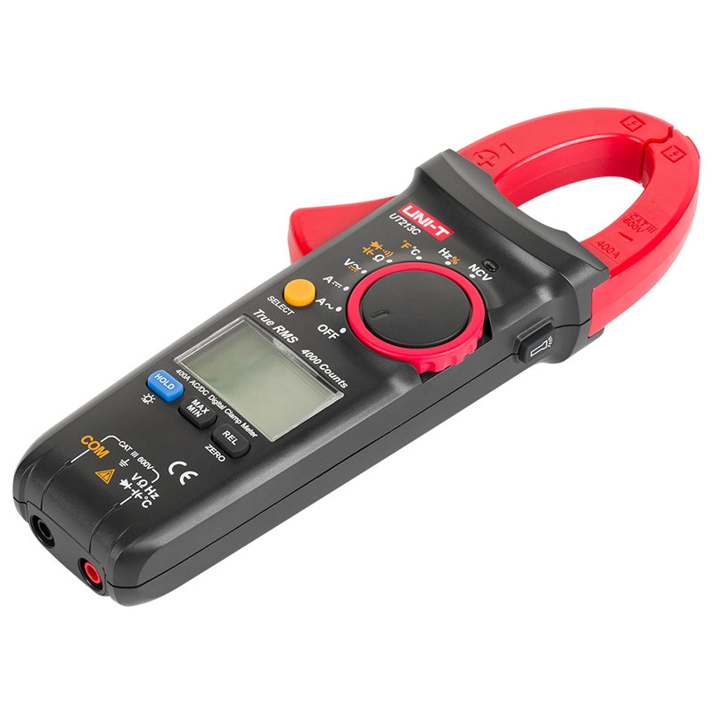 Clampmetru digital UT213C 400 A True RMS cu NCV și afișaj iluminat Uni-T MIE0186