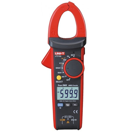 Clampmetru digital True RMS UT216A, măsurare curent până la 600 A, falci 30 mm - Uni-T MIE0187