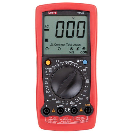 Multimetru digital UT58A, 1000 V și 20 A, afișaj 2000, Uni-T MIE0257